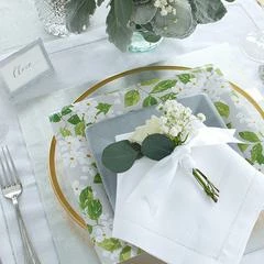 Caspari Silver Foil Striped Place Cards Gifts By Occasion