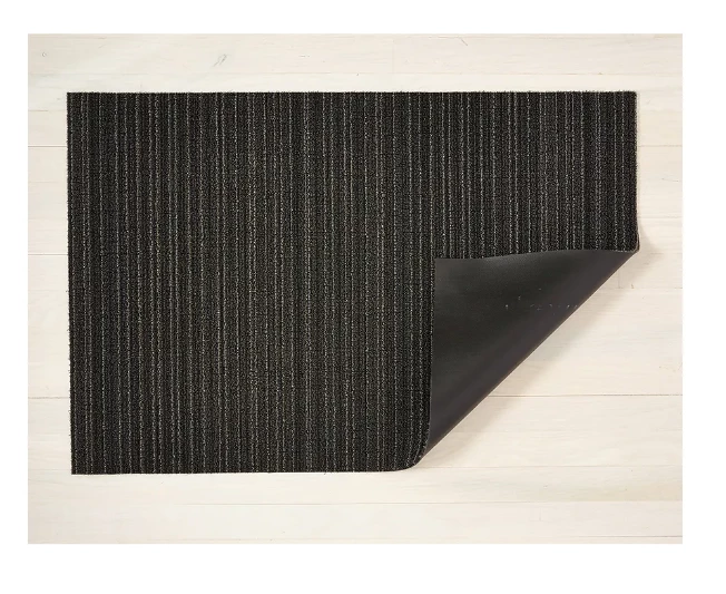 Gifts By Occasion Chilewich Floormat Skinny Stripe Shag Mats Steel (Available In Sizes) 2 Gifts By Occasion Chilewich Floormat Skinny Stripe Shag Mats Steel (Available In Sizes)