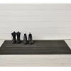 Gifts By Occasion Chilewich Floormat Skinny Stripe Shag Mats Steel (Available In Sizes)