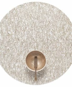 Chilewich Placemat Metallic Lace Round Placemat (Available In 2 Colors) Gifts By Occasion