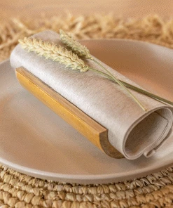 The Napkins Deluxe Guest Towel Napkins (Silver Grey)