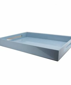 Addison Ross Gifts By Occasion Tray Lacquered Pale Denim Blue (Large)