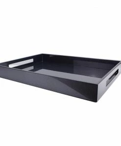 Addison Ross Tray Lacquered Carbon (Large) Gifts By Occasion